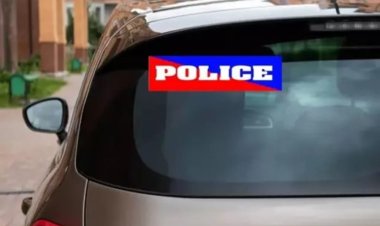 வாகனங்களில் போலீஸ் ஸ்டிக்கரை பயன்படுத்த கூடாது!