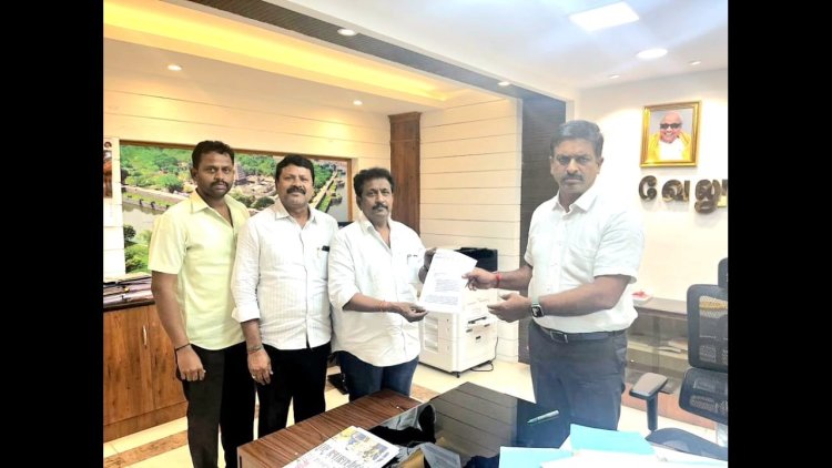 மணல் லாரி உரிமையாளர்கள் மாவட்ட ஆட்சியரிடம் மனு! பள்ளிகொண்டான் மணல் குவாரி மீண்டும் மூடப்பட்டது!