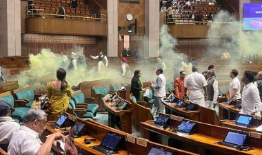 மக்களவையில் புகை குண்டு! முன்னாள் டிஎஸ்பி மகன் உட்பட 2 பேர் கைது!