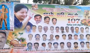 எம்.ஜி.ஆர். போட்டோவுக்கு பதில் அரவிந்த் சாமி போட்டோ ஓட்டிய அதிமுகவினர்!