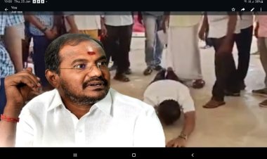  மாணவர்களின் காலில் விழுந்து மன்னிப்பு கேட்ட பாமக எம்எல்ஏ!