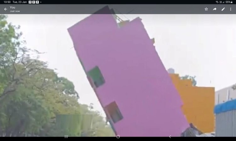 புதுமனை புகுவிழா காணாமல் சரிந்து விழுந்த மாடி வீடு!