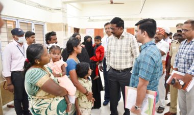 திடீரென அரசு ஆஸ்பத்திரிக்குள் நுழைந்த திருப்பத்தூர் கலெக்டர்!