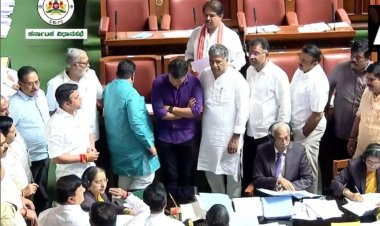 பாகிஸ்தான் ஜிந்தாபாத் என்று கோஷமிட்ட காங்கிரஸ் கட்சியினர்! கர்நாடக சட்டபேரவையில் பாஜக அமளி!