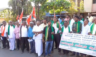 வலுக்கும் பாலாறு போராட்டம்! விவசாய கூட்டமைப்பினர் பங்கேற்பு!