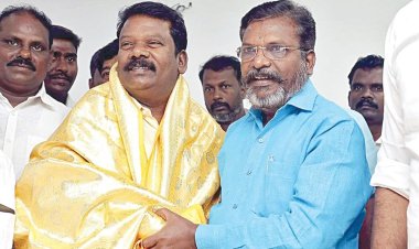 விசிக வேட்பாளர்களின் வெற்றிக்காக காங்கிரஸ் கட்சி உழைக்கும்! திருமாவை சந்தித்த பின் செல்வபெருந்தகை பேட்டி!!