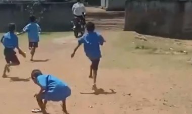 போதை ஆசிரியரை ஓட ஓட விரட்டிய மாணவ சிறார்கள்!