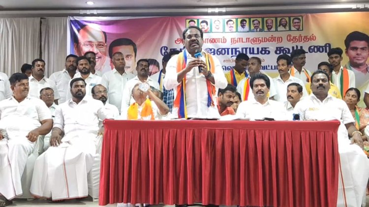 என்னை வெற்றி பெற வைத்தால் வழக்கறிஞர் பணியை ஓரம் வைப்பேன்! பா.ம.க. வேட்பாளர் பாலு பேச்சு!