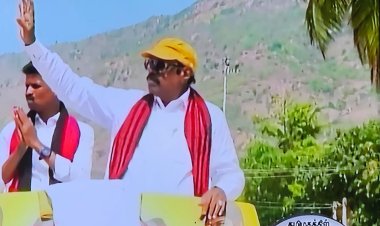 வாகனங்கள் சூழ பிரச்சாரம் மேற்கொண்ட அமைச்சர் எ.வ.வேலு! அண்ணாதுரைக்கு வாக்கு சேகரிப்பு!