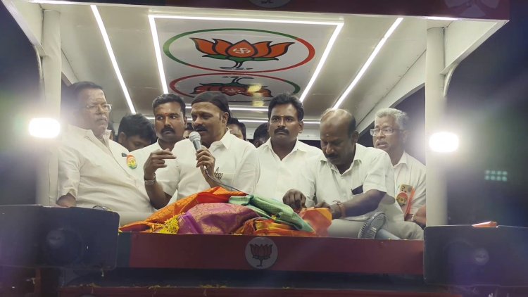 என்னை எம்பியாக அனுப்புங்கள் மந்திரியாக வருகிறேன்! வாக்கு சேகரிப்பில் பாஜக வேட்பாளர் ஏசி சண்முகம்!