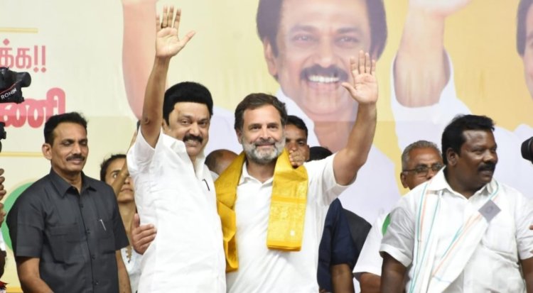 தோசை பிடிக்கும், வடை பிடிக்கும், தமிழ் கற்க ஆசை என தமிழகத்தில் சொல்லும் மோடி...டெல்லி சென்றதும் ஒரே நாடு ஒரே மொழி என்கிறாரே? ராகுல்காந்தி தாக்கு!