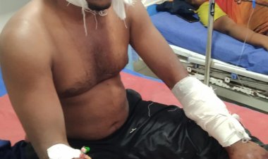 பட்டா கத்தியால் வெட்டப்பட்ட லாரி ஓட்டுநர் வேலூரில் பரபரப்பு!