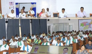 நம் மாவட்ட அமைச்சர் பாலாறு விவகாரத்தில் கவனம் செலுத்தி தடுத்து நிறுத்துவார்! ஆட்சியர் பேச்சு!