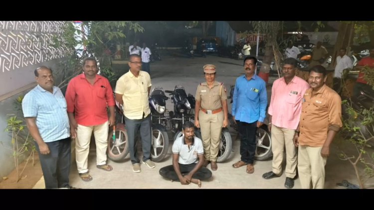 ஆற்காடு இன்ஸ்பெக்டர் அண்டு டீமிடம் சிக்கிய வாகன அபேஸ் ஆசாமி!