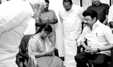 கொலையாளிகளுக்கு உரிய தண்டனை பெற்று தரப்படும் என சகோதரி பொற்கொடிக்கு உறுதியளித்தேன்! முதல்வர்!