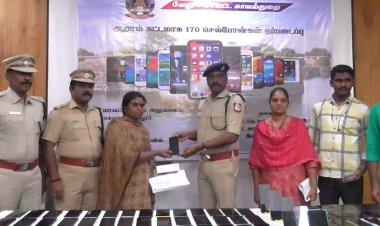 1092 செல்போன்கள் வேலூரில் மீட்பு! எஸ்.பி.தகவல்!!