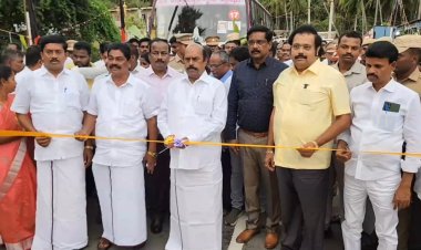 கொப்பரையில் ஆற்றை கடந்தவர்களுக்கு முதல்வர் பாலம் கட்டிக் கொடுத்துள்ளார்! அமைச்சர் எ.வ.வேலு பெருமிதம்!