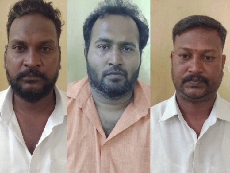 லாரியை மடக்கி பணம் பறிக்க முயன்ற இந்துமகா சபை நிர்வாகி உட்பட 3 பேர் கைது!