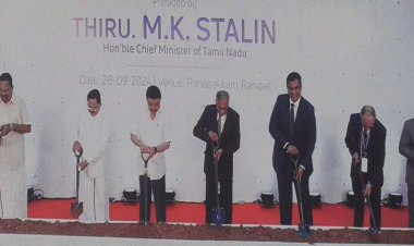 ஒப்பந்தம் செய்த ஆறு மாதங்களில் ரூ9 ஆயிரம் கோடி மதிப்பீட்டில் தொழிற்சாலை! 5 ஆயிரம் பேருக்கு வேலைவாய்ப்பு! அடிக்கல் நாட்டுவிழாவில் முதலமைச்சர் பேச்சு!