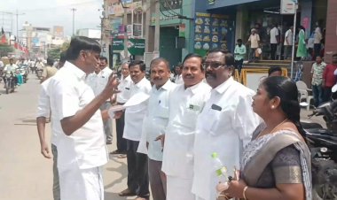 அதிமுக போராட்டத்தில் கவனம் பெற்ற முன்னாள் அமைச்சர் கே.சி.வீரமணி!