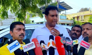  திருவாரூர் மாவட்டத்தில் தொழிற்பேட்டை அமைக்கப்படும்!அமைச்சர் டி.ஆர்.பி.ராஜா பேட்டி!