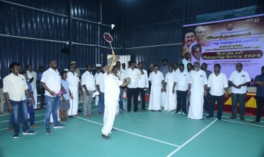துணை முதல்வர் உதயநிதியும் இறகு பந்து போட்டியும்!