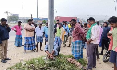 டீ மாஸ்டருக்கு கத்தி குத்து! மின்கம்பத்தில் கட்டி வைத்து உதை!