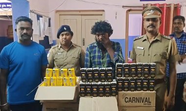 816 கர்நாடகா மது பாக்கெட்டுகள் பறிமுதல்! ஒருவர் கைது இருவர் ஓட்டம்!