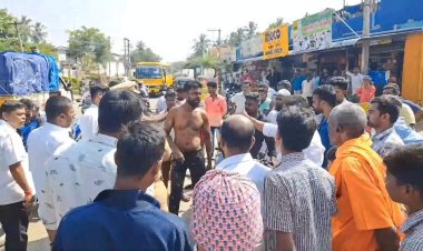 ஏழை பெண்ணின் தள்ளுவண்டி ஓட்டலை அடித்து நொறுக்கிய போதைக்காரன்!