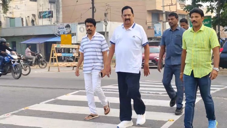 கொட்டும் பனியில் மாரத்தான் ஓட்டம்! அமைச்சர் துவக்கினார்!