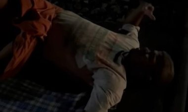 தண்டவாளத்தில் ஹாயாக உறங்கிய மனிதர்!