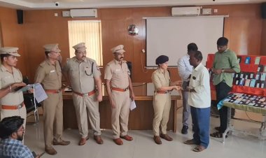 சைபர் கிரைம் பார்ட்டியை பாராட்டிய எஸ்.பி.ஸ்ரேயா குப்தா!