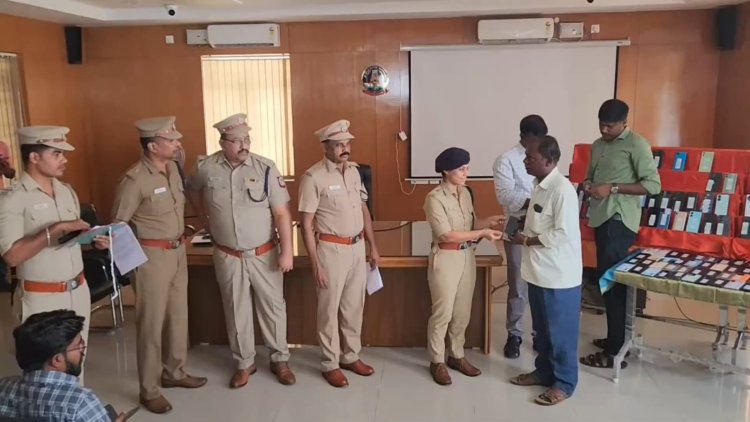 சைபர் கிரைம் பார்ட்டியை பாராட்டிய எஸ்.பி.ஸ்ரேயா குப்தா!