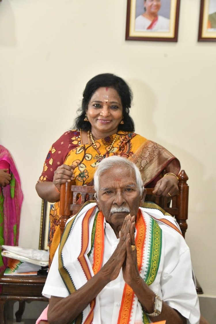 தமிழ் என்னைப் பெற்றதனால் நான் தமிழ் பேசுகிறேன்!தந்தை குமரி அனந்தனுக்கு தமிழிசை இரங்கல் மடல்!