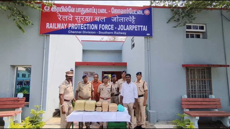 தமிழகத்துக்குள் கடத்தி வரப்படும் கஞ்சா! மடக்கி பிடிக்கும் இரயில்வே போலீசார்!