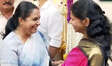 பா.ஜ.க. எம்.எல்.ஏ. வானதி சீனிவாசனும், தி.மு.க. எம்.எல்.ஏ. கனிமொழியும் அறிவாலயத்தில் சந்திப்பு!