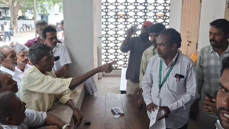 சி.எம். தங்கும் சுற்றுலா மாளிகை எதிரில் ஆர்ப்பாட்டம் நடத்திய விவசாயிகள்! புரோக்கர் அதிகாரிகளால் பரபரப்பு!!