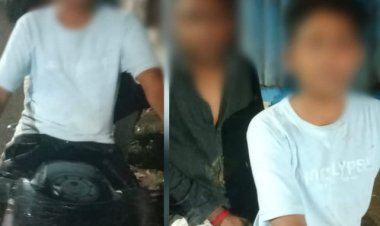 போதையில் தள்ளாடிய இளம் சிறார்கள்!