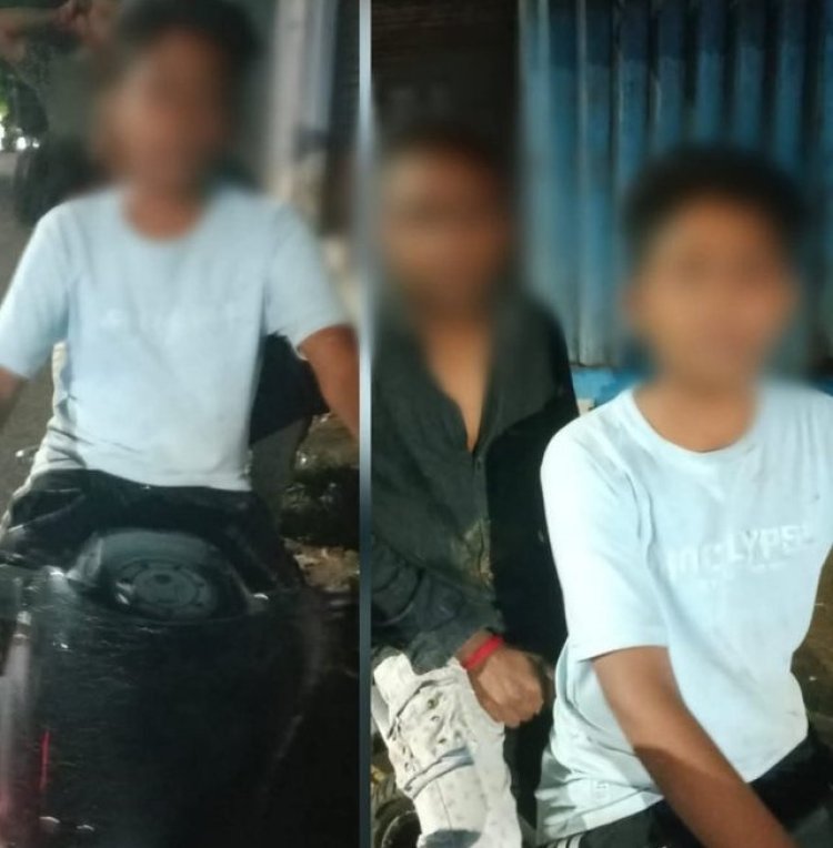 போதையில் தள்ளாடிய இளம் சிறார்கள்!