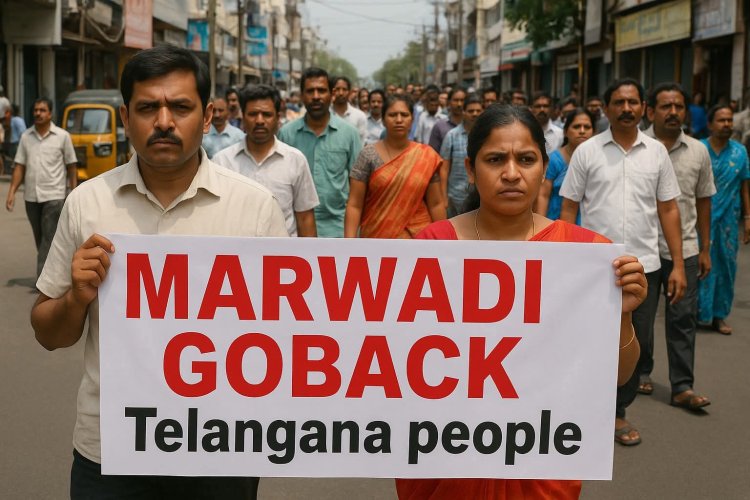 தெலங்கானாவில் எழுந்த மார்வாடி எதிர்ப்பு அலை!