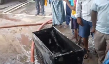 டமார் என்ற வெடி சத்தம்,,,பதறிய குடும்பத்தினர்!