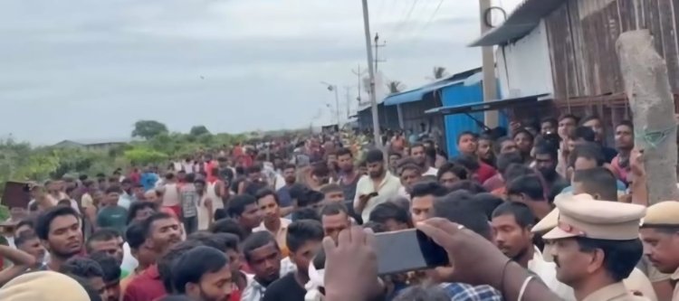 போலீசாரை தாக்கிய வடக்கன்ஸ்! சென்னை அருகே பரபரப்பு!