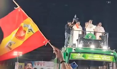 அதிமுக கூட்டத்தில் தவெக கொடி பறந்ததா?