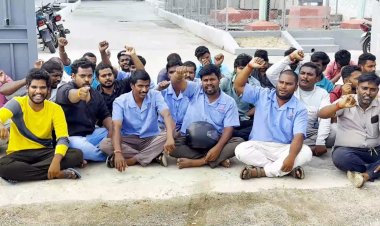  தீபாவளி போனஸ் மற்றும் நிலுவை தொகை கேட்டு போராட்டம்!