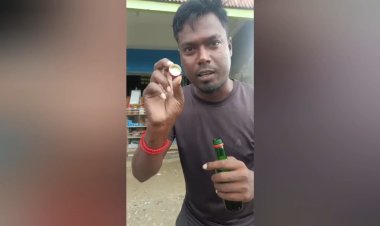 டாஸ்மாக்கில் வாங்கிய சரக்கு மூடியில் ஓட்டை! சிரஞ்சி மூலம் உறிஞ்சுவதாக புகார்!