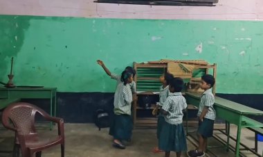 ஓட்டை ஒடிசலாக காணப்படும் அரசு பள்ளிக்கூடம்!