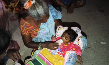 குழந்தையை கைமாற்றி விட்டு ஓடிய பெண்!