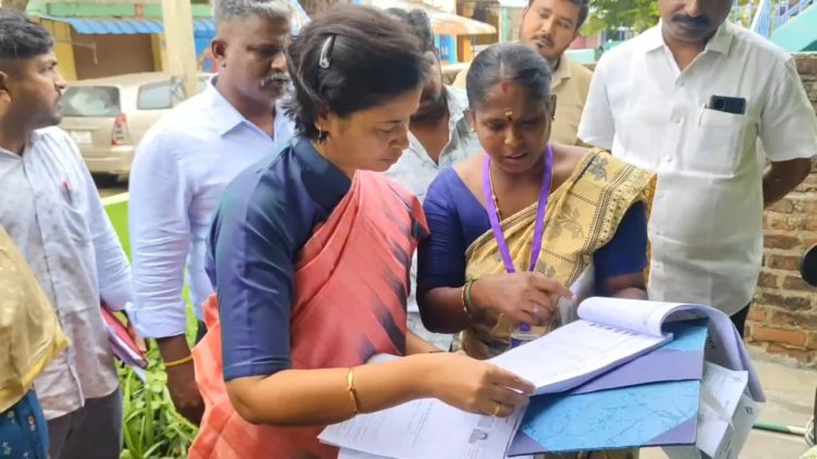 வாக்காளர் சிறப்பு திருத்த பணி மும்முரம்! நேரில் சென்ற இராணிப்பேட்டை ஆட்சியர்கள்!