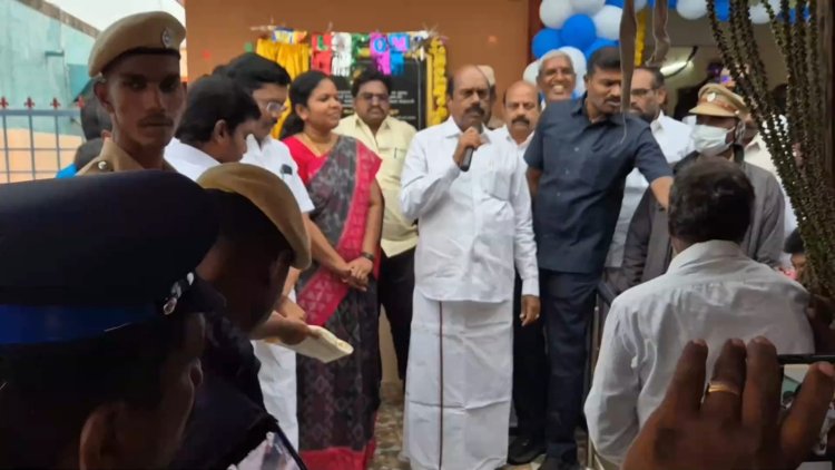 அமைச்சர் எ.வ.வேலு திறந்து வைத்த சமுதாயக் கூடம்!