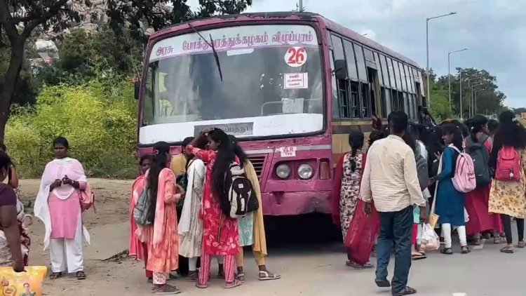 மாணவிகளை ஏற்றாத அரசு பேருந்து ஓட்டுநர் மற்றும் நடத்துநர்! போலீசை கலாய்த்தனர்!